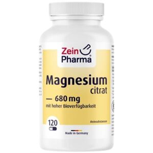 ZeinPharma Citrato de magnesio 680 mg Alta biodisponibilidad 120 caps.