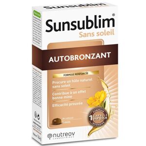 Nutreov Sunsublim Complemento alimenticio autobronceador sin sol 28 caps.