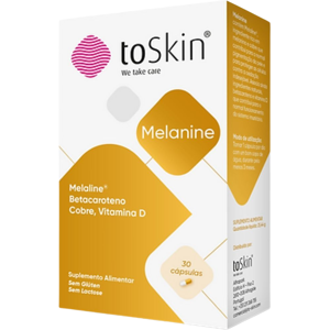 ToSkin Complemento alimenticio para el bronceado de la piel con melanina 30 caps.