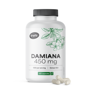 Erefit® Damiana 450 mg - extracto 10:1, 100 cápsulas