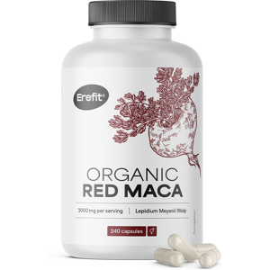 Erefit® BIO Maca roja 3000 mg, 240 cápsulas