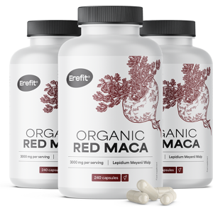 Erefit® 3x BIO Maca roja 3000 mg, en total 720 cápsulas