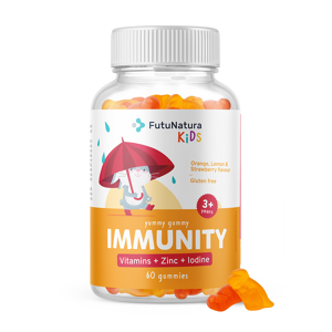 FutuNatura KIDS IMMUNITY – Gominolas infantiles para el sistema inmunitario, 60 gominolas