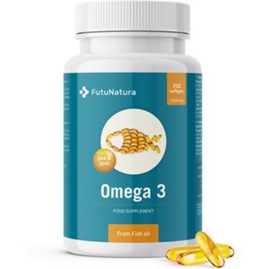 FutuNatura Omega 3 1000 mg, 150 cápsulas blandas