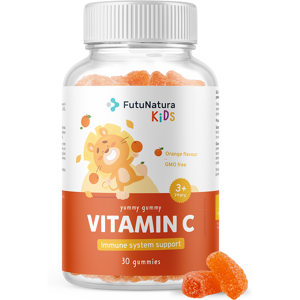 FutuNatura KIDS VITAMINA C – Gominolas para niños con vitamina C, 30 gominolas