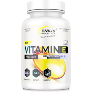 Genius Nutrition Vitamina E 400 UI, 60 cápsulas blandas