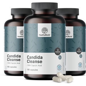 HealthyWorld® 3x Candida Cleanse, en total 540 cápsulas