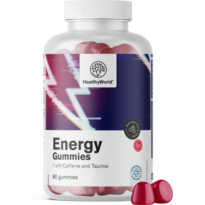 HealthyWorld® Energy - Gominolas para aumentar la energía, 90 gominolas