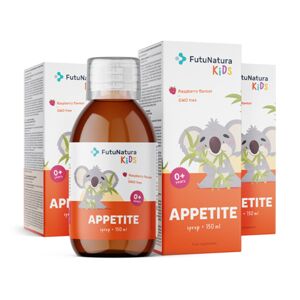 FutuNatura KIDS 3x APPETITE – Jarabe para niños para el apetito, en total 450 ml