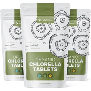 FutuNatura 3x BIO Chlorella 400 mg, en total 1125 comprimidos