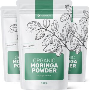 FutuNatura 3x BIO Moringa en polvo, en total 1200 g