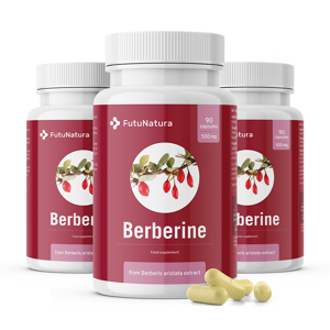 FutuNatura 3x Berberina 500 mg, en total 270 cápsulas