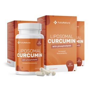FutuNatura 3x Curcumina liposómica, en total 180 cápsulas