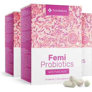 FutuNatura 3x Femi Probiotics – para mujeres, en total 60 cápsulas