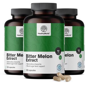 HealthyWorld® 3x Melón amargo 900 mg, en total 360 cápsulas