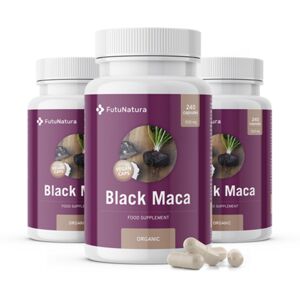 FutuNatura 3x Maca negra BIO, en total 720 cápsulas