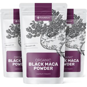 FutuNatura 3x Maca negra en polvo BIO, en total 1500 g