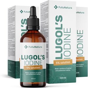 FutuNatura 3x Solución de Lugol 5 % con pipeta, en total 300 ml