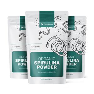 FutuNatura 3x Spirulina orgánica en polvo, en total 750 g