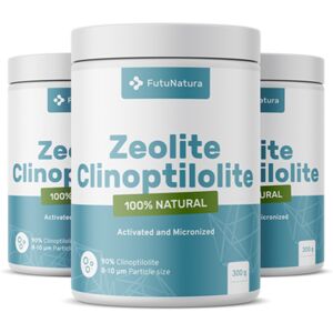 FutuNatura 3x Zeolita clinoptilolita, en total 900 g