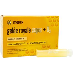 Medex Gelée royale super + vitamina D3, 10 ampollas