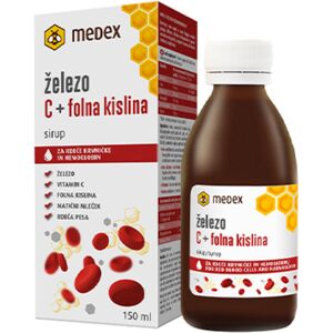 Medex Jarabe Hierro C + ácido fólico, 150 ml