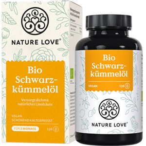 Nature Love BIO Aceite de comino negro, 120 cápsulas