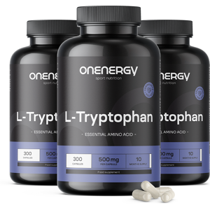 OnEnergy 3x L-triptófano 500 mg, en total 900 cápsulas