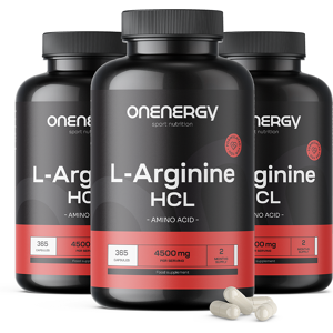 OnEnergy 3x L-arginina HCL 4500 mg, en total 1095 cápsulas