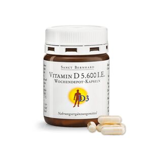 Sanct Bernhard Vitamina D3 5600 UI, 26 cápsulas