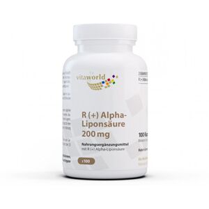 Vita World Ácido R (+) alfa lipoico, 100 cápsulas