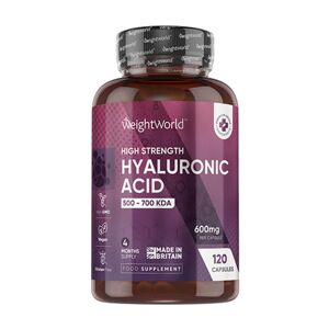 WeightWorld Ácido hialurónico 600 mg, 120 cápsulas
