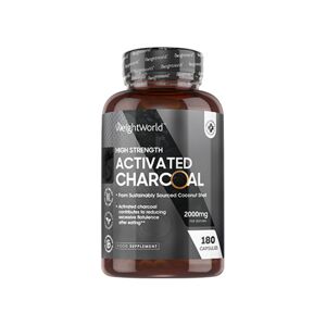 WeightWorld Carbón activado 2000 mg, 180 cápsulas