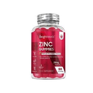 WeightWorld Zinc 25 mg – gominolas, 90 gominolas