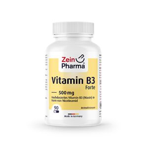 Zein Pharma Vitamina B3 Forte (Niacina) 500 mg, 90 cápsulas
