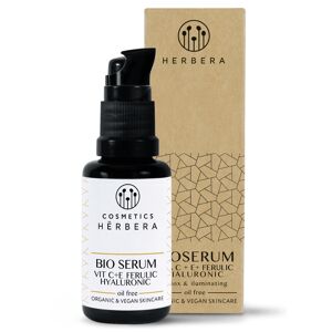 Herbera Bio Serum vitaminas C y E + ácidos ferúlico y hialurónico Oil Free