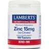 Lamberts ZINC 15mg 180 Tabs