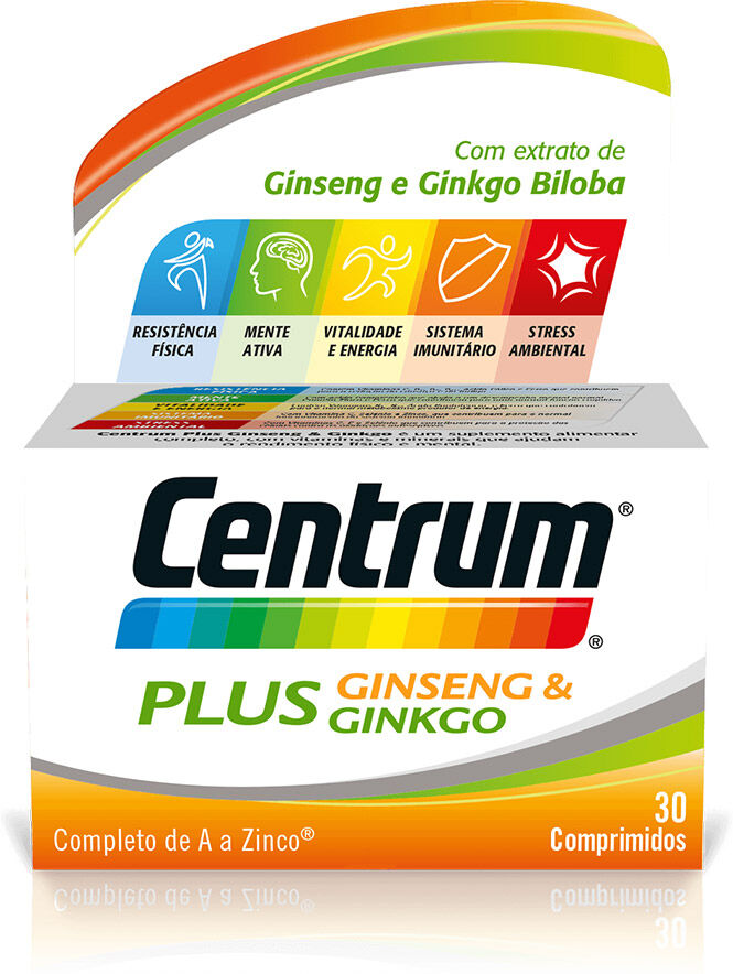 Centrum Plus Ginseng y Ginkgo 30/6