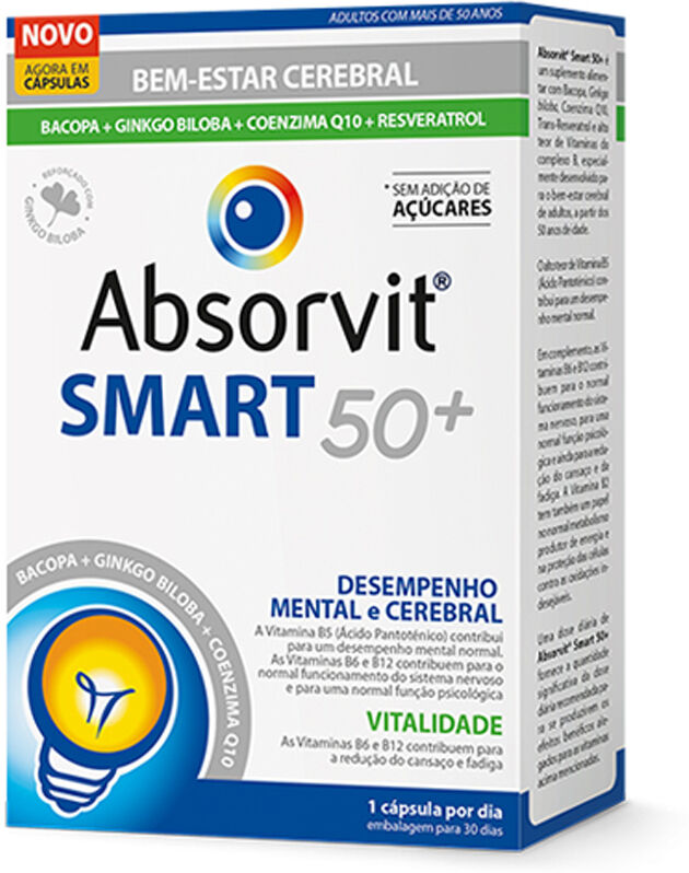 Absorvit Smart 50+ 30 cápsulas