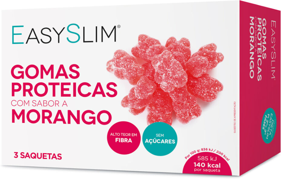 Easyslim Gomas Proteicas Morango 3x70g