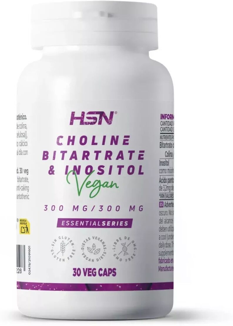 HSN Colina e inositol 300mg/300mg - 30 veg caps