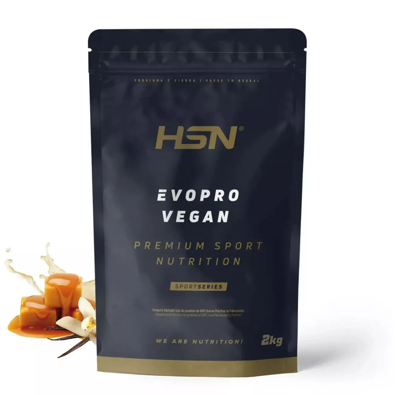 HSN Evopro vegan (mezcla proteínas premium) + digezyme® 2kg vainilla y caramelo
