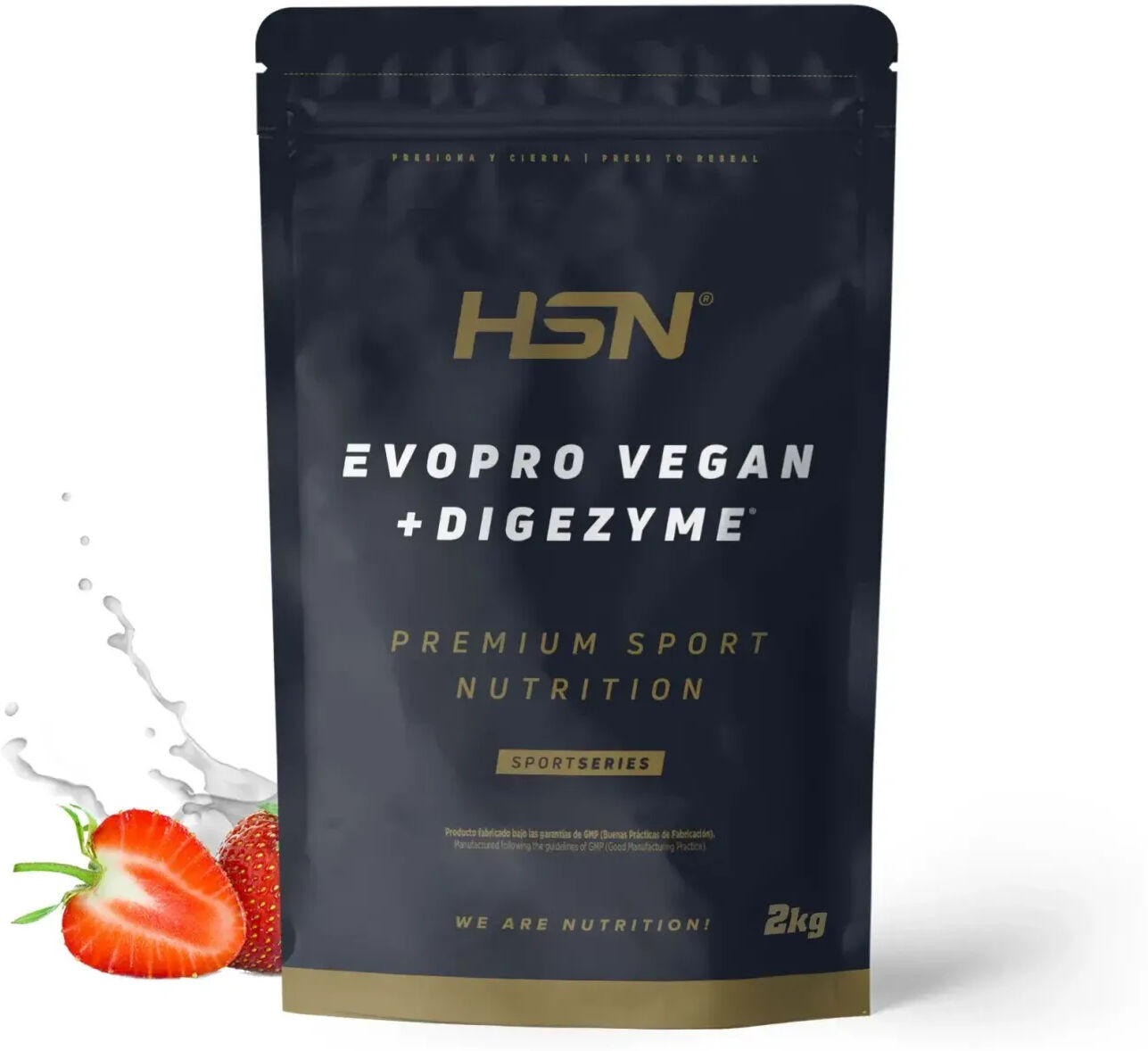 HSN Evopro vegan (mezcla proteínas premium) + digezyme® 2kg fresa