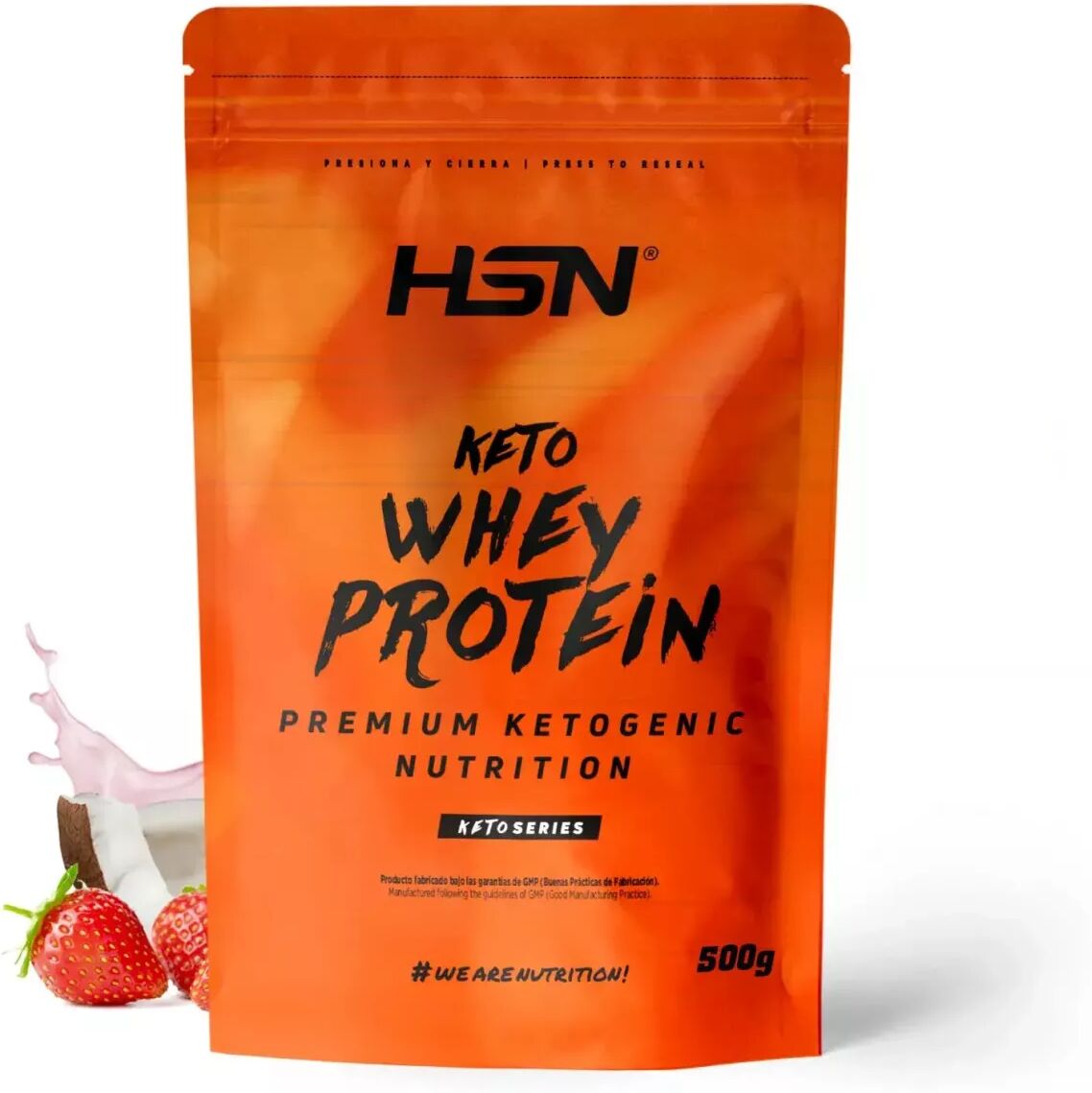 HSN Keto whey protein 500g fresa y coco