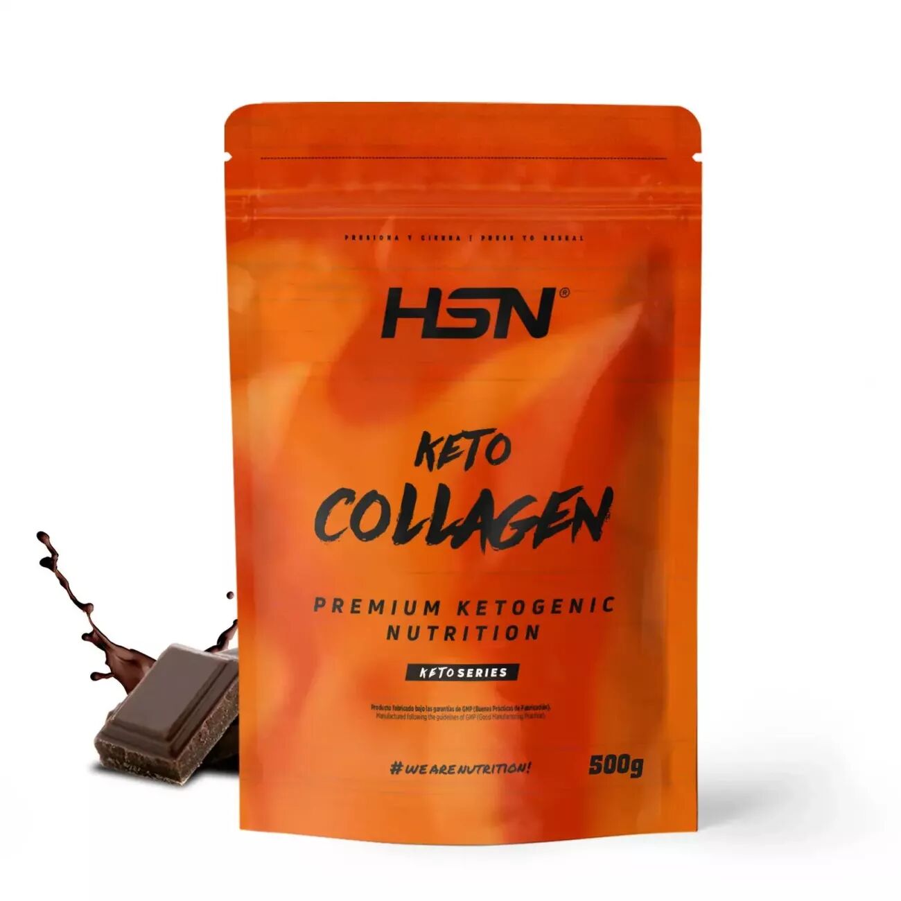 HSN Keto colágeno hidrolizado (bovino) en polvo 500g chocolate