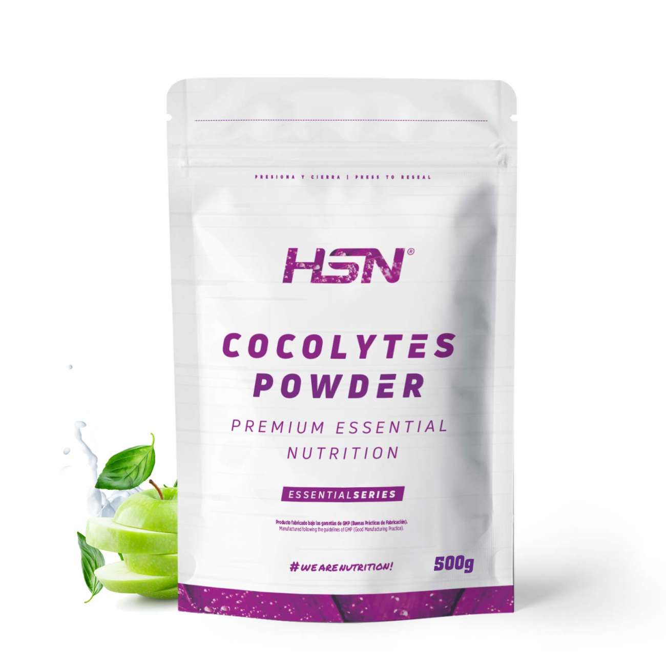 HSN Ors cocolytes (agua de coco + electrolitos) en polvo 500g manzana
