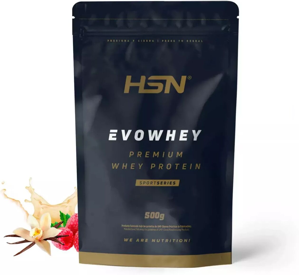 HSN Evowhey protein 500g frambuesa y vainilla