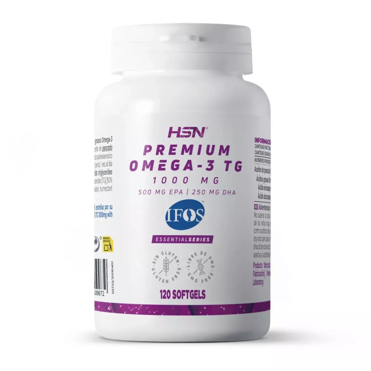 HSN Premium omega-3 tg (ifos) 1000mg - 120 perlas