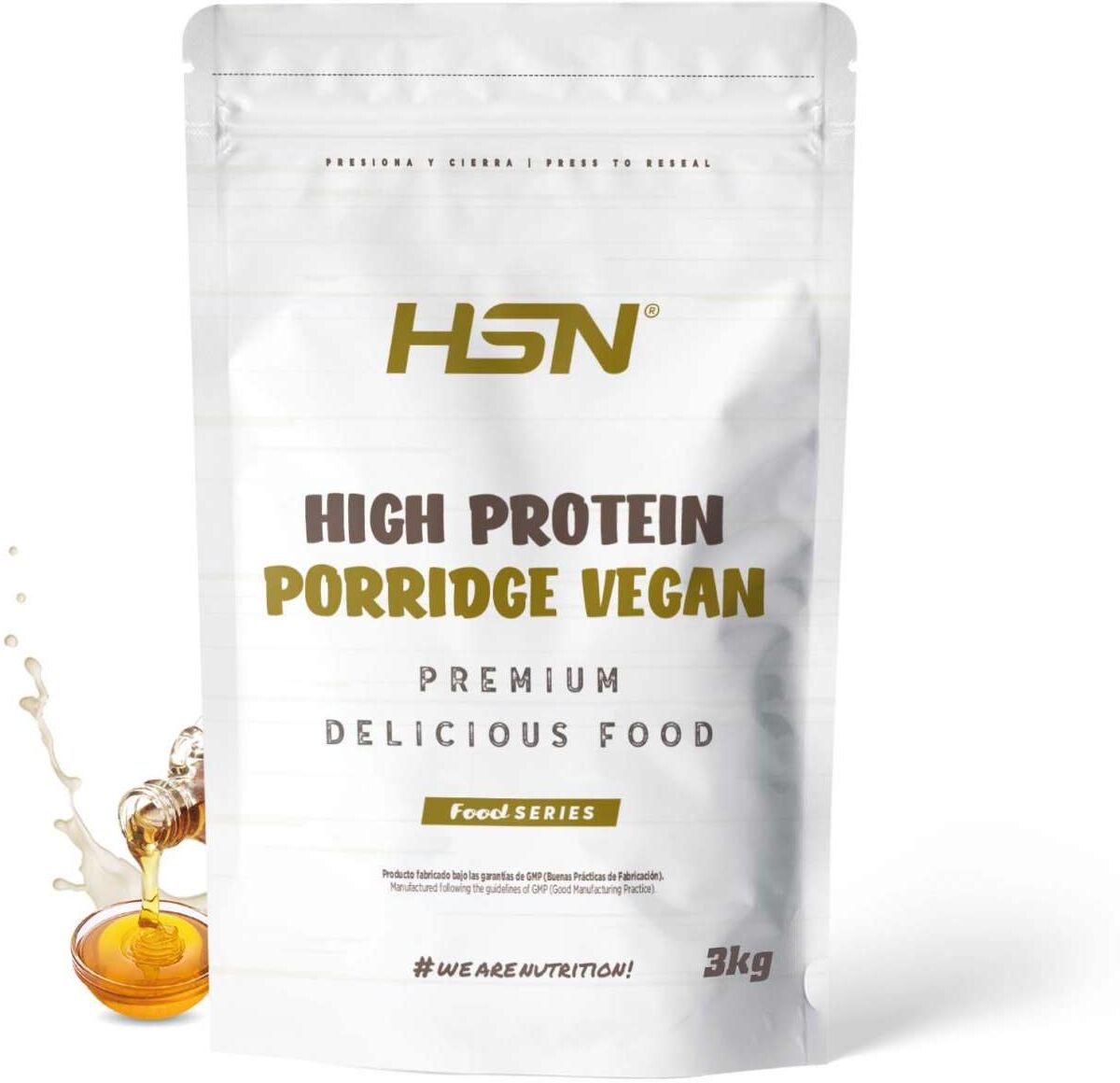 HSN Gachas de avena proteicas veganas 3kg sirope de arce