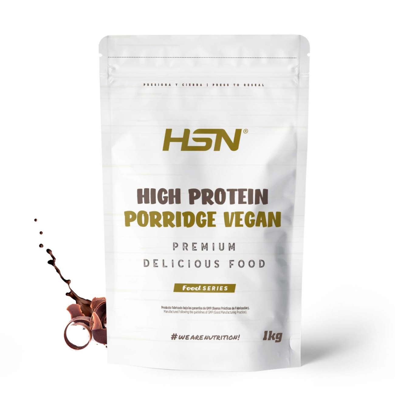 HSN Gachas de avena proteicas veganas 1kg chocolate